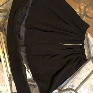 Black midi skirt